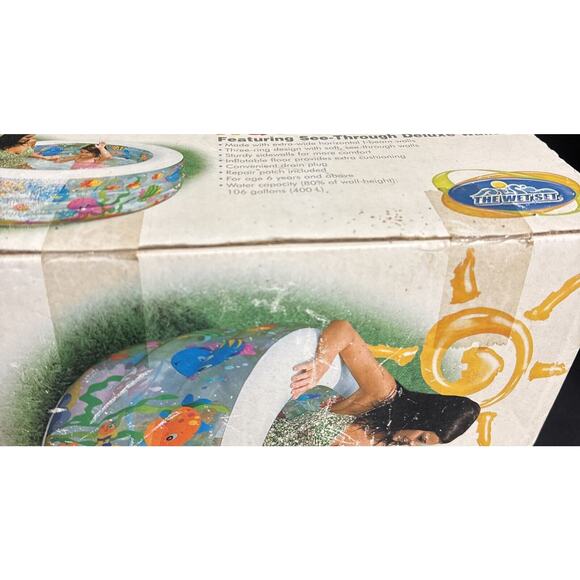 Intex The Wet Set 60”x 22” Aquarium Pool See Through Aquarium Deluxe Walls 2007 - Picture 7 of 8